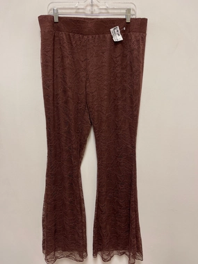 Pants Leggings By Clothes Mentor In Brown, Size: Xl Stretch Fit Beginner Level