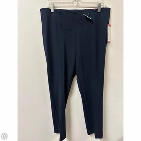 Quick Dry Home Lounge Flattering Cut Pants Leggings By Clothes Mentor In Navy, Size: 1x