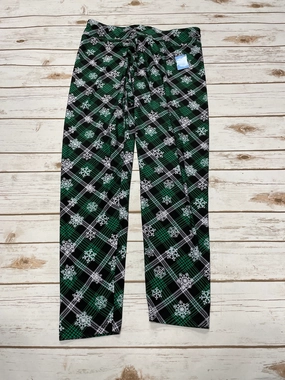 Subtle Detail Signature Fit Pants Leggings By Cmf In Black & Green, Size: L