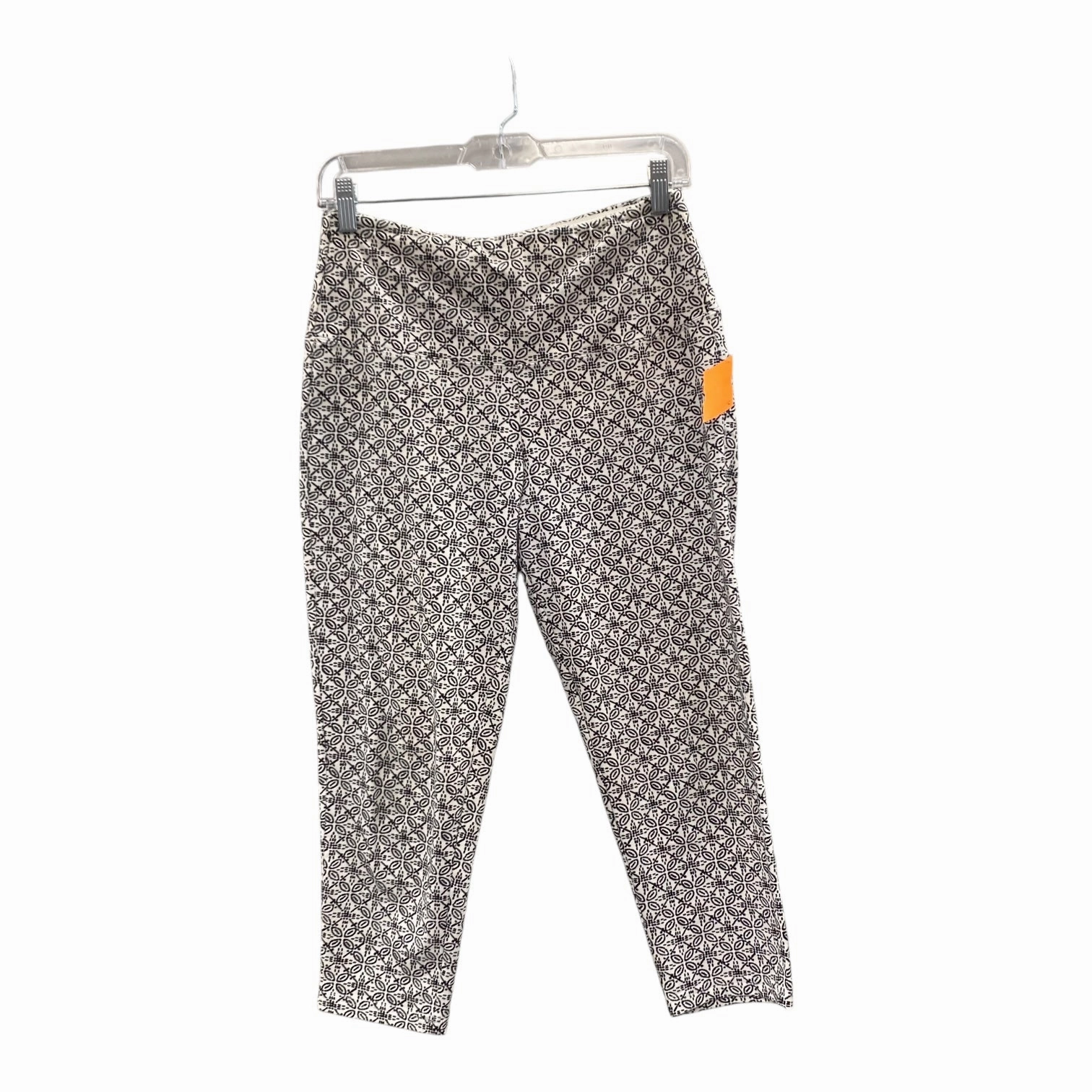 Pants Leggings By Intro In Black & White, Size:4 Fitness Lover Moisture Wicking