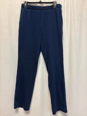 Flat Seams Body Wrap Pants Leggings By Lands End In Blue Denim, Size: S