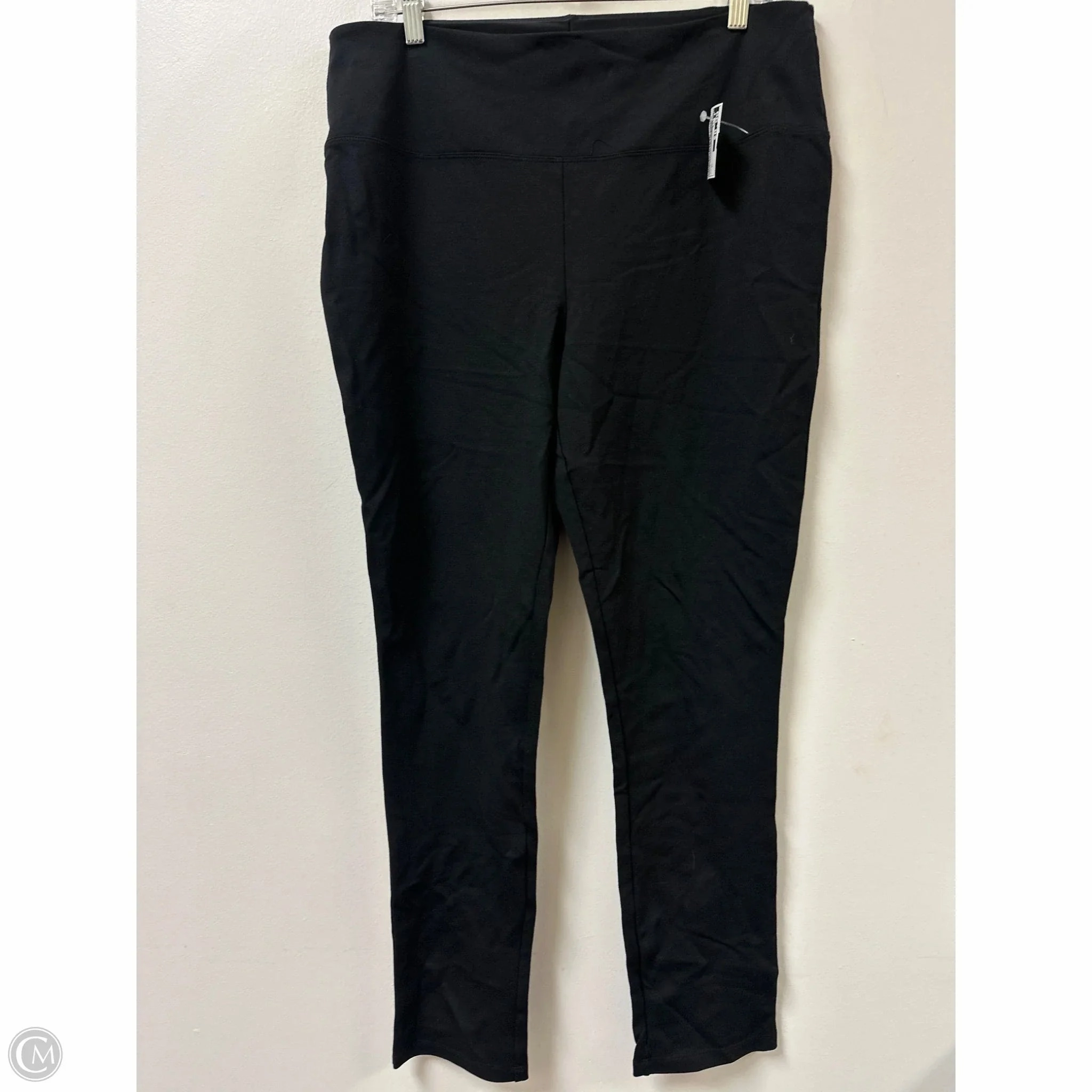 Pants Leggings By Liz Claiborne In Black, Size: Xl Stretch Fit Fitness Lover Training Look