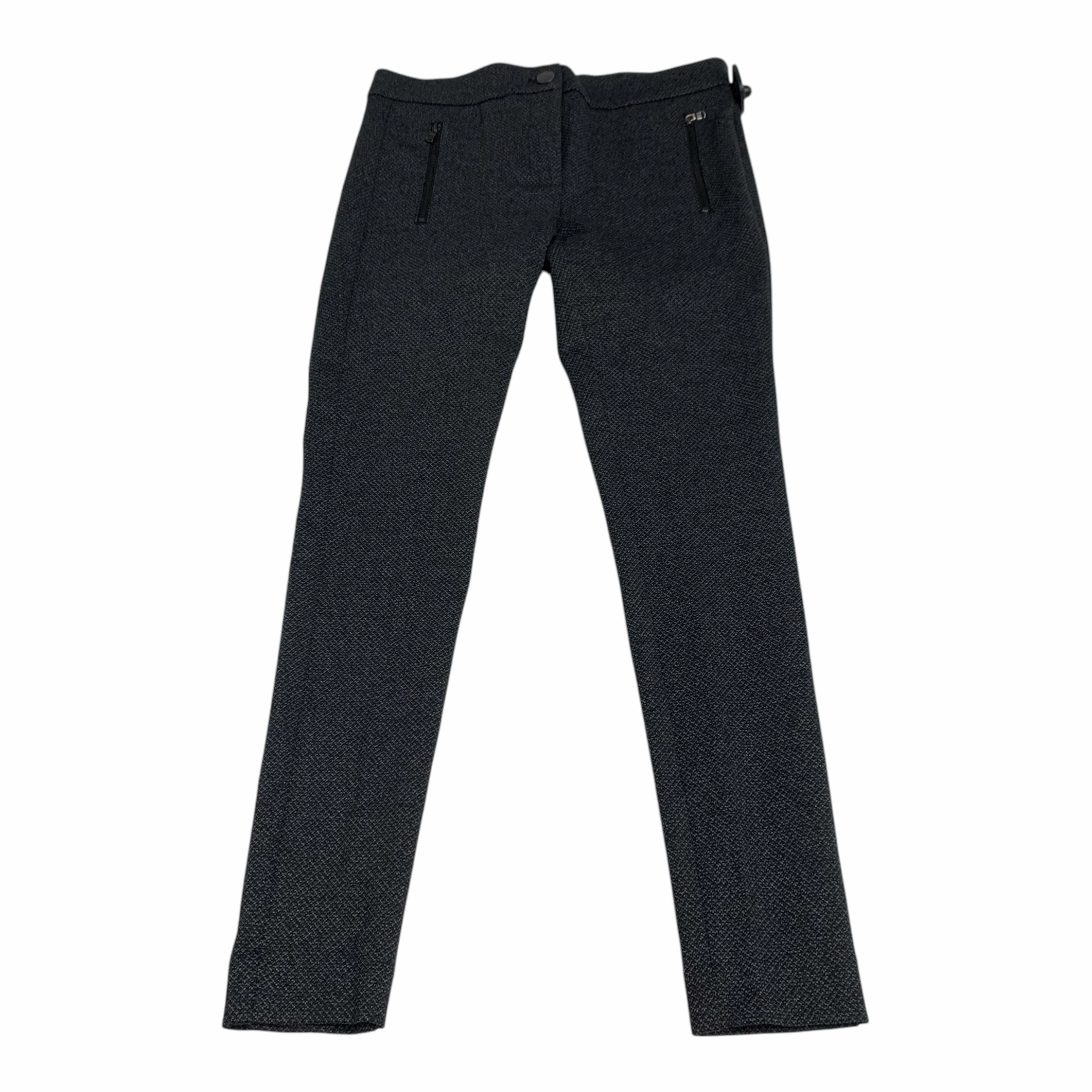 Durable Elastic Flexible Waistline Design Pants Leggings By Loft In Grey, Size: 6