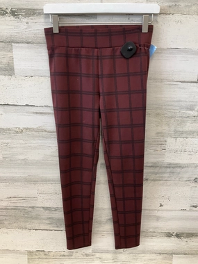 Comfy Fit Pants Leggings By Loft In Plaid Pattern, Size: Xsp