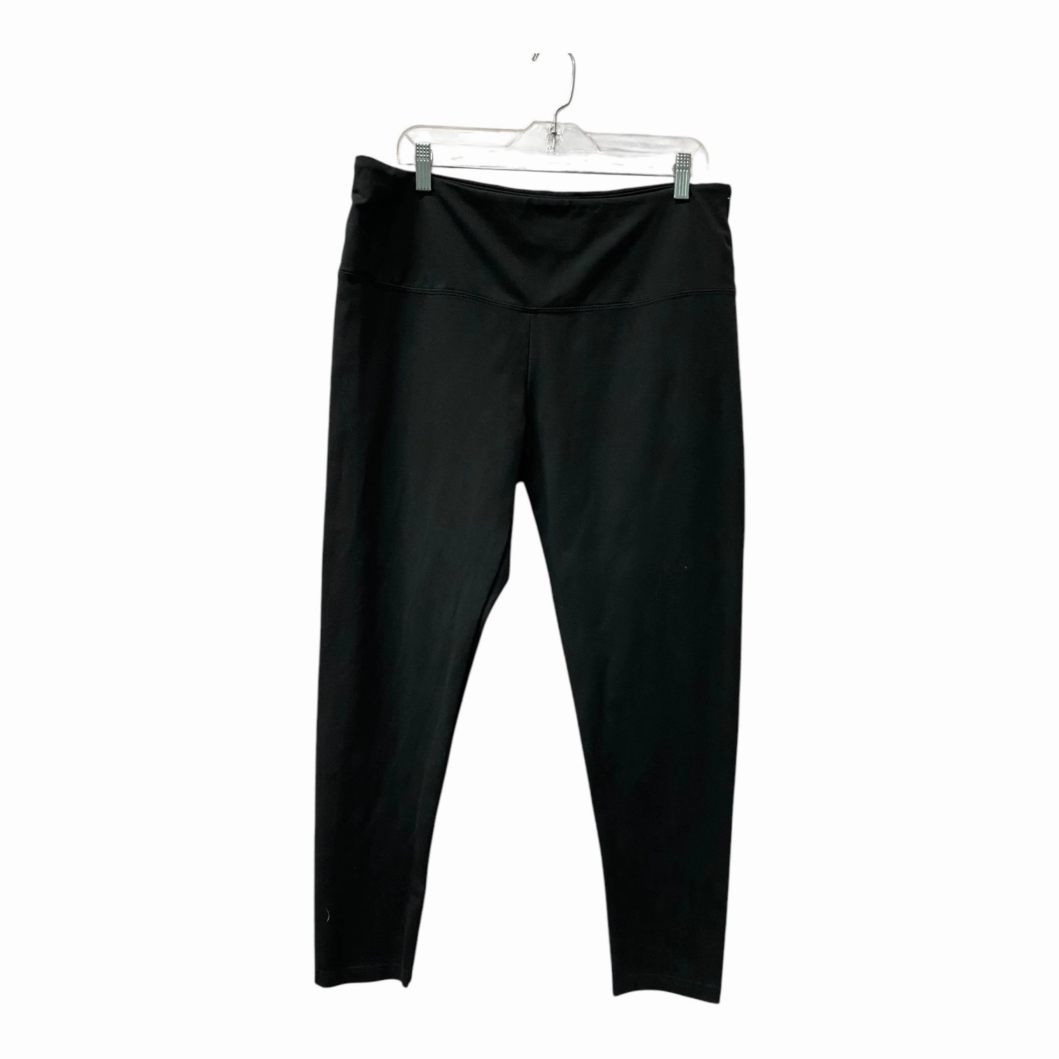 Effortless Wear Fit Anti Odor Technology Pants Leggings By Lysse In Black, Size:2X