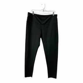 Effortless Wear Fit Anti Odor Technology Pants Leggings By Lysse In Black, Size:2X