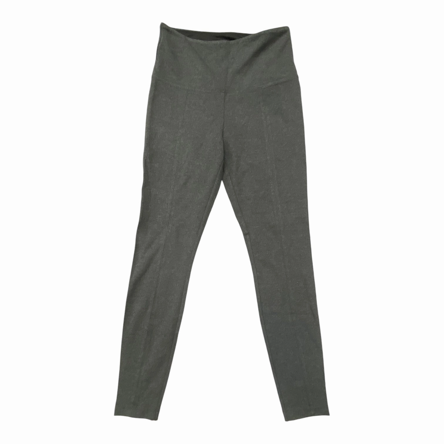 Pants Leggings By Lysse In Grey, Size: M Cozy Touch Grid Pattern