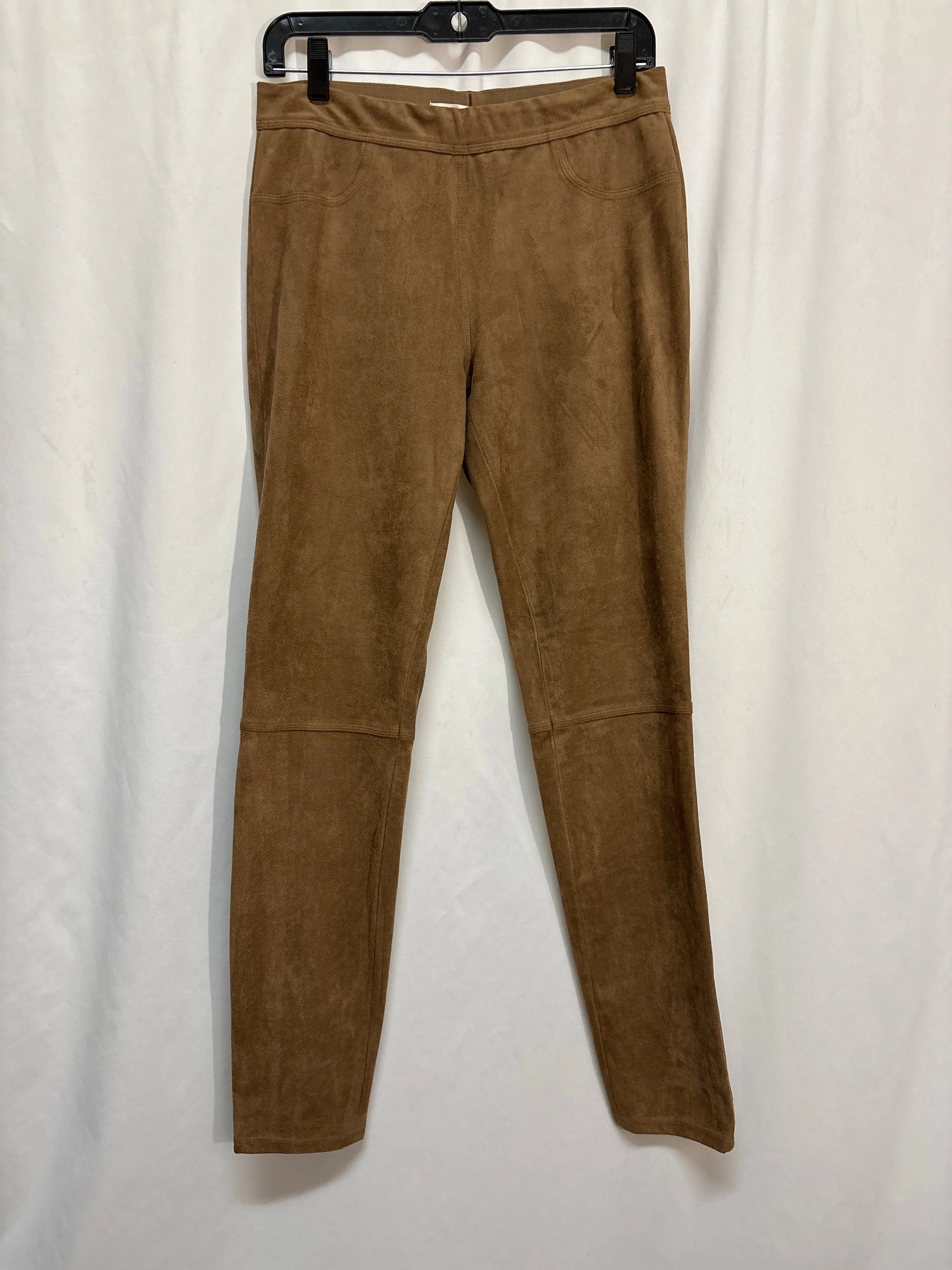 Budget Friendly Fade Resistant Ultimate Comfort Fit Pants Leggings By Max Studio In Brown, Size: M