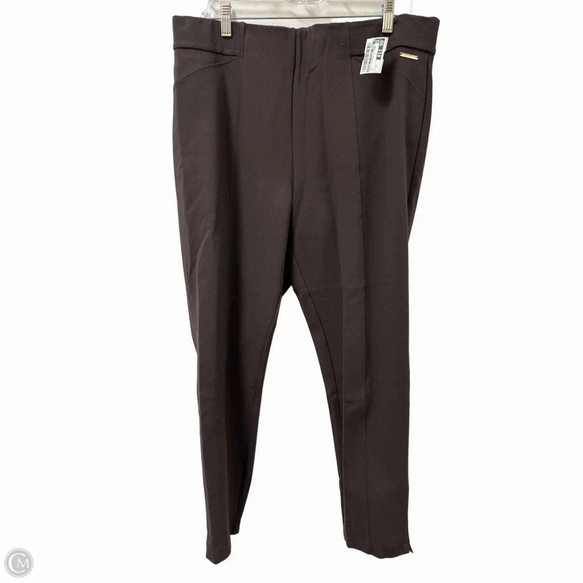 Soft and Smooth Fit Boost Pants Leggings By Michael By Michael Kors In Brown, Size: 14