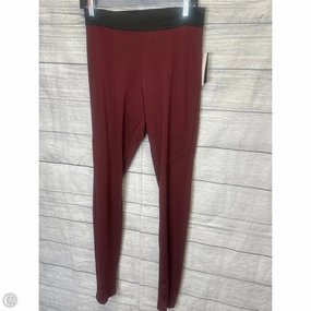 Chic and Stylish Hiking Trail Non See Pants Leggings By New Directions In Red, Size: M