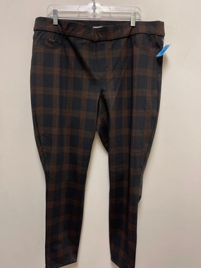 Maternity Wear Stretch Fit Pants Leggings By Nine West In Black & Brown, Size: 20