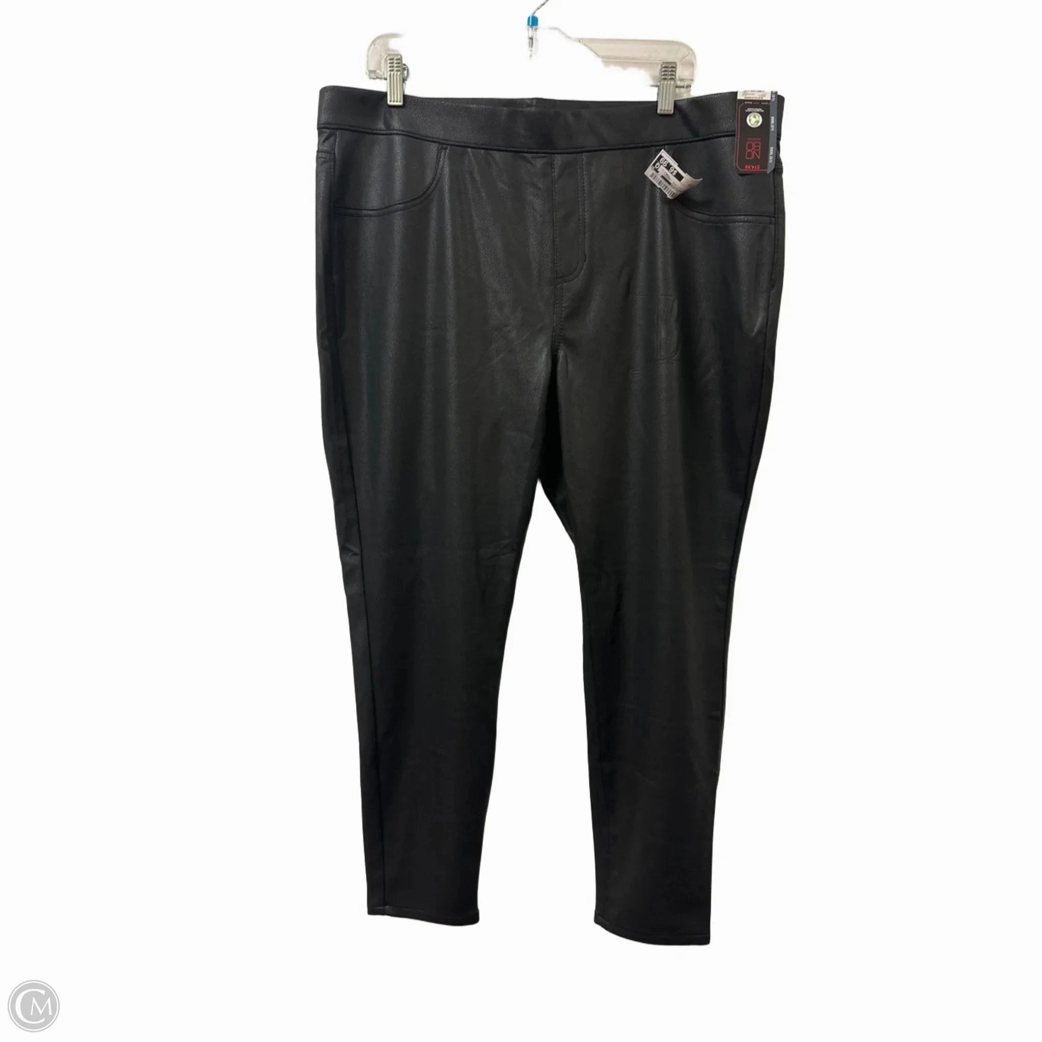 Non Slip Waistband Pants Leggings By No Boundaries In Black, Size: 20
