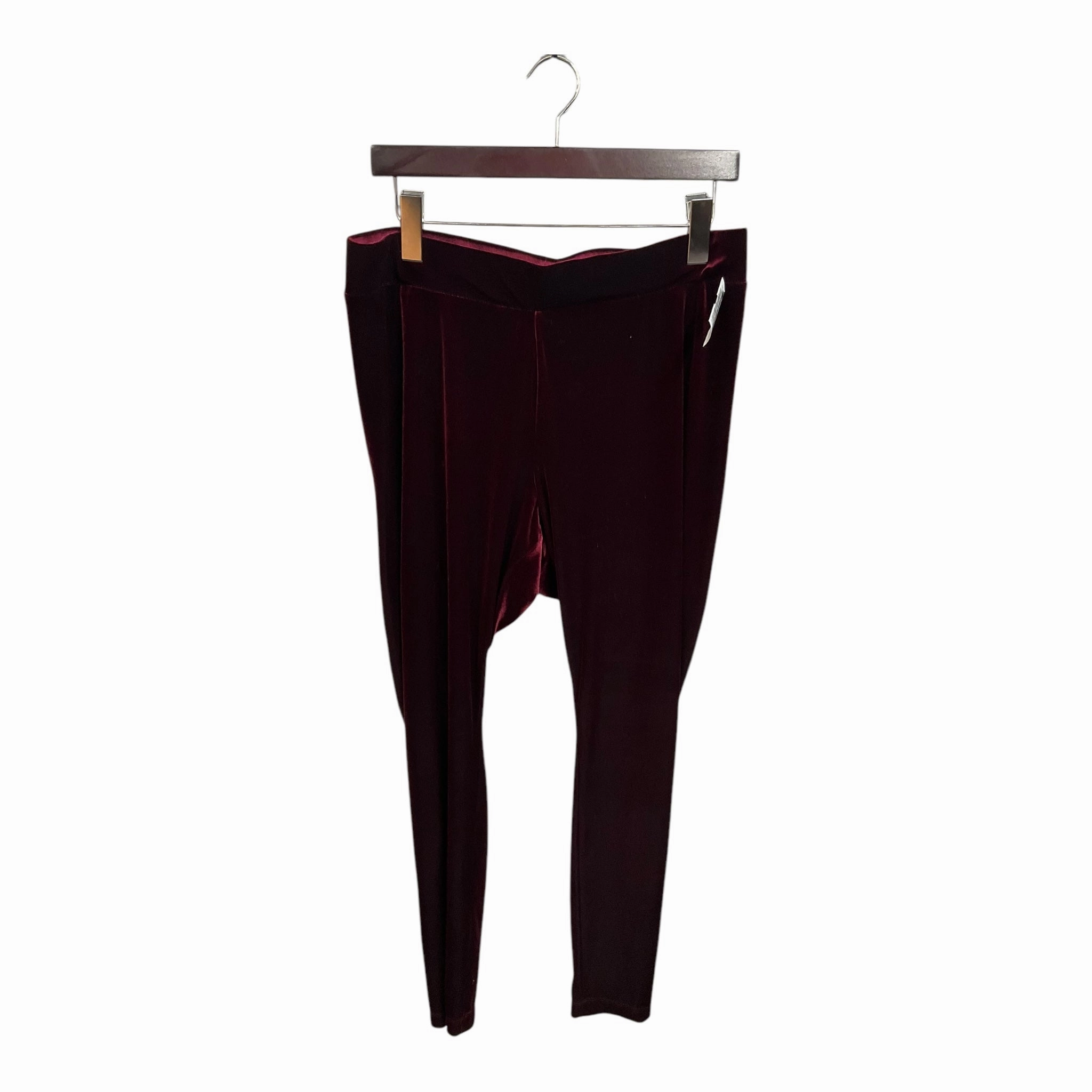 Daily Routine Luxury Choice Pants Leggings By Old Navy In Red, Size: Xl