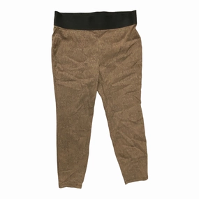 Gym Look Pants Leggings By Soft Surroundings In Animal Print, Size: Xl
