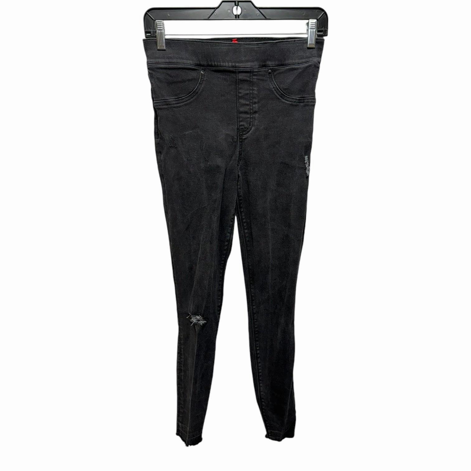 Pants Leggings By Spanx In Black Denim, Size: S Bonded Seamless Edges