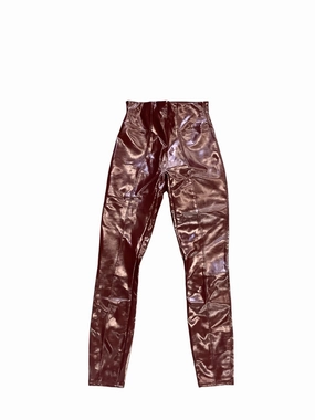 Calm Fit Perfect For Running Pants Leggings By Spanx In Maroon, Size: S