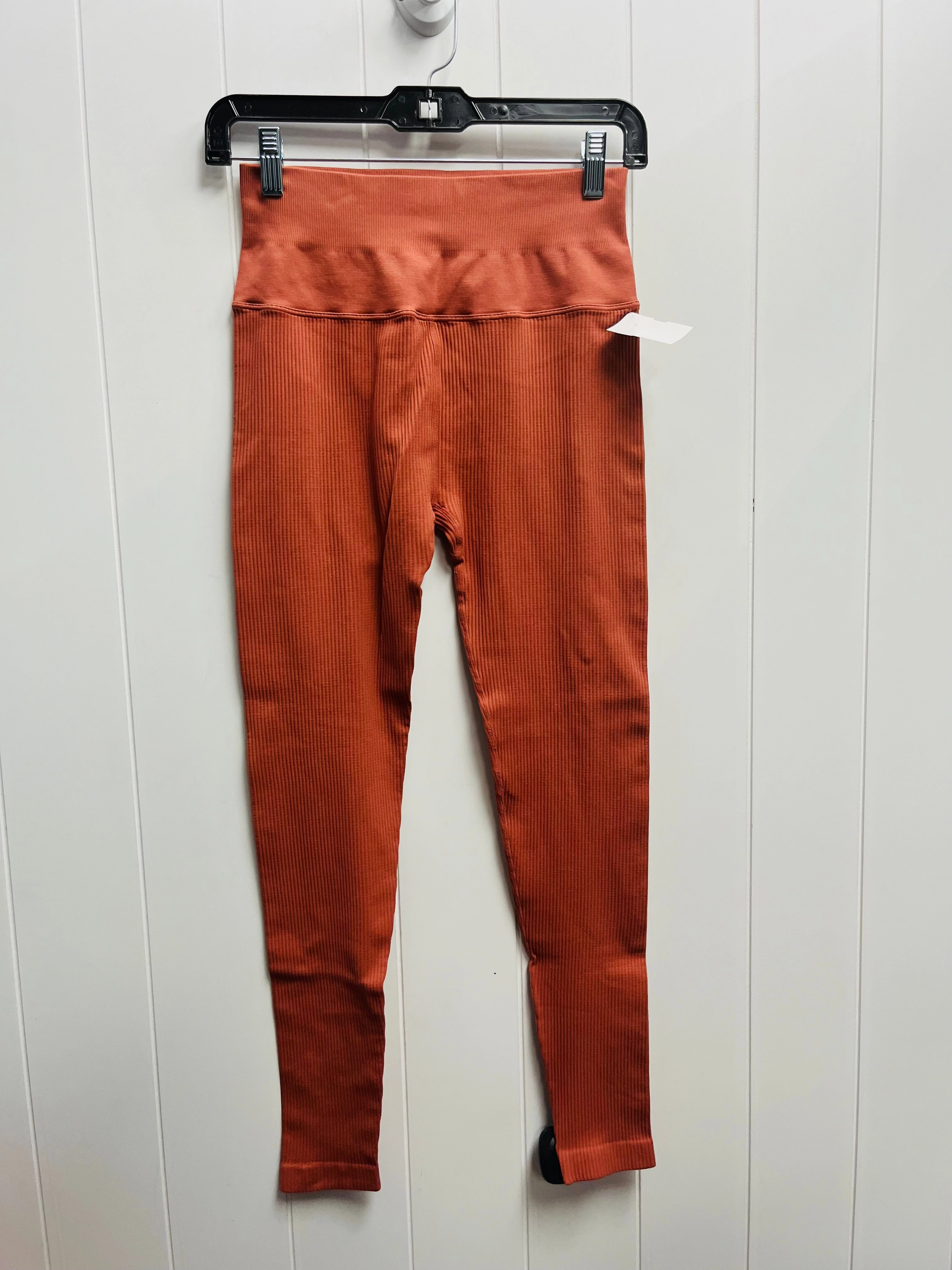 Versatile Design Mobility Enhancing Fit Pants Leggings By Spiritual Gangster In Orange, Size: L