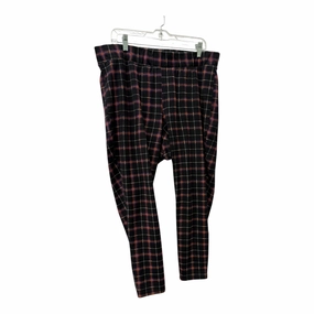 Pants Leggings By Torrid In Black & Purple, Size:22 Rush Fit