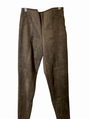 Rib Knit Comfort Seeker Wide waistband Pants Leggings By Zara Basic In Green, Size: 10