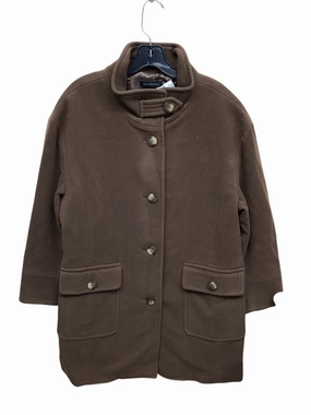 Low Profile Fastening Pattern Print Coat Other By Talbots In Brown, Size: Lp