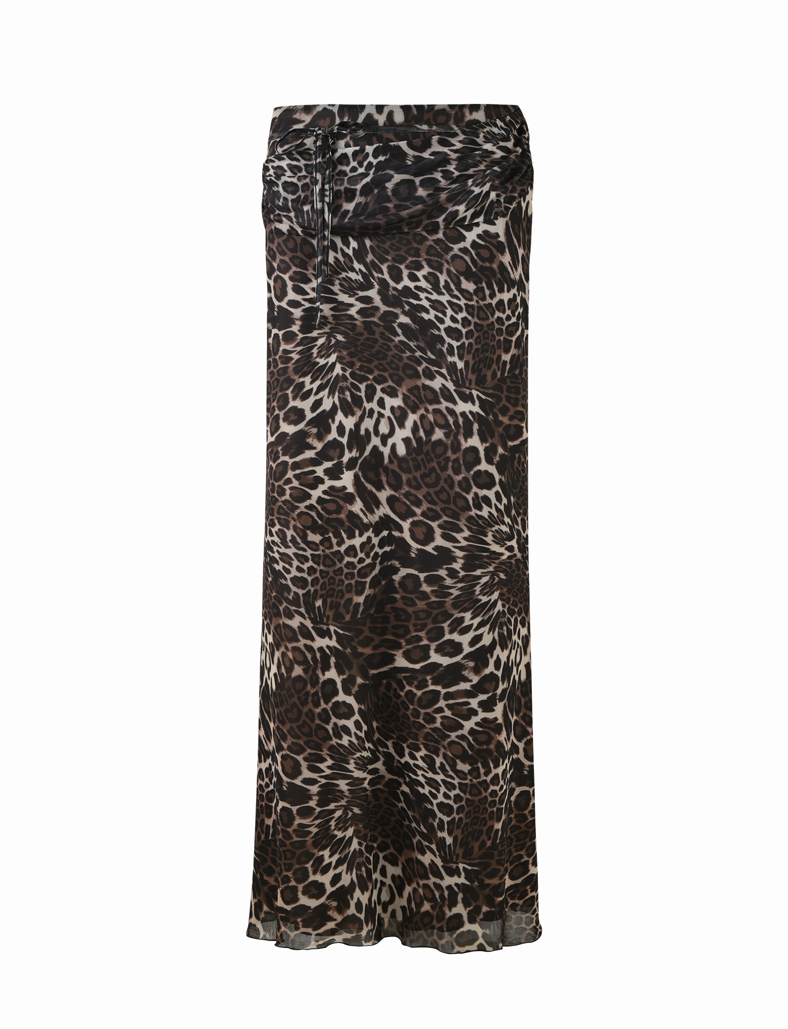 Elegant Comfort PEARL MAXI SKIRT - MULTI : LEOPARD