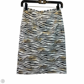 Skirt Designer By Le Superbe In Zebra Print, Size: Xs Functional Detail