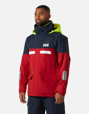 PIER 4.0 JACKET, Red Microfiber Blend Wrinkle Free Texture
