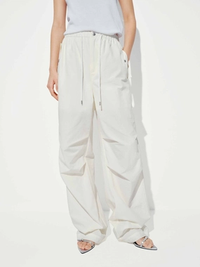 Non-Binding Fit Easy Access Pleated Drawstring Trousers