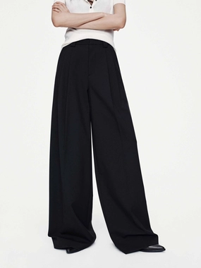 Comfort Flex Pleated Relaxed Trousers