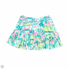 Flexible Motion Skirt Designer By Lilly Pulitzer In Green & Pink, Size: Xxs