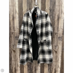 Coat Other By Just Fab In Black & White, Size: 3x ElasticCuffs