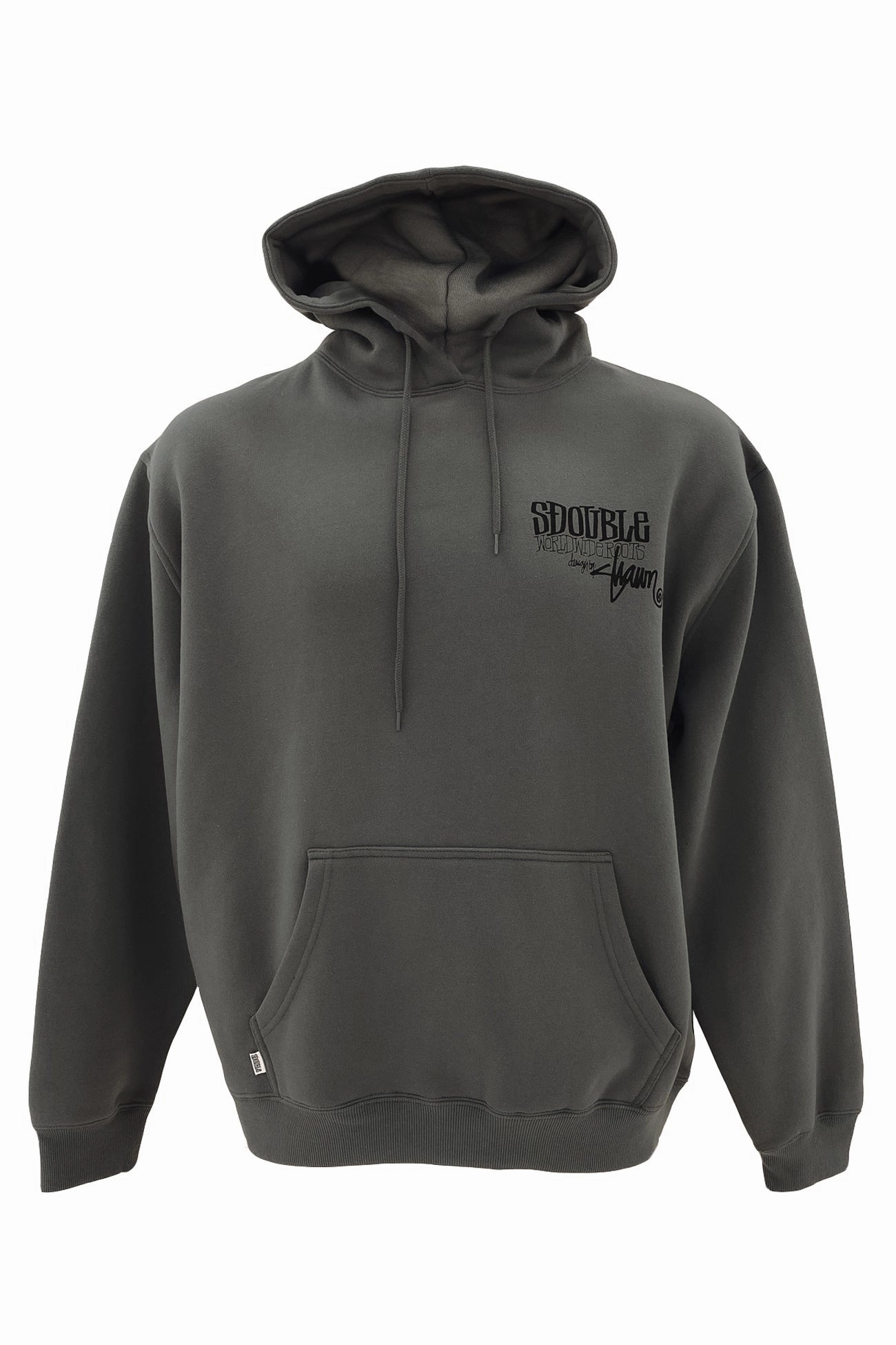 World Wide Roots Hood Steel RubberizedButtonClosures Tapered Hem