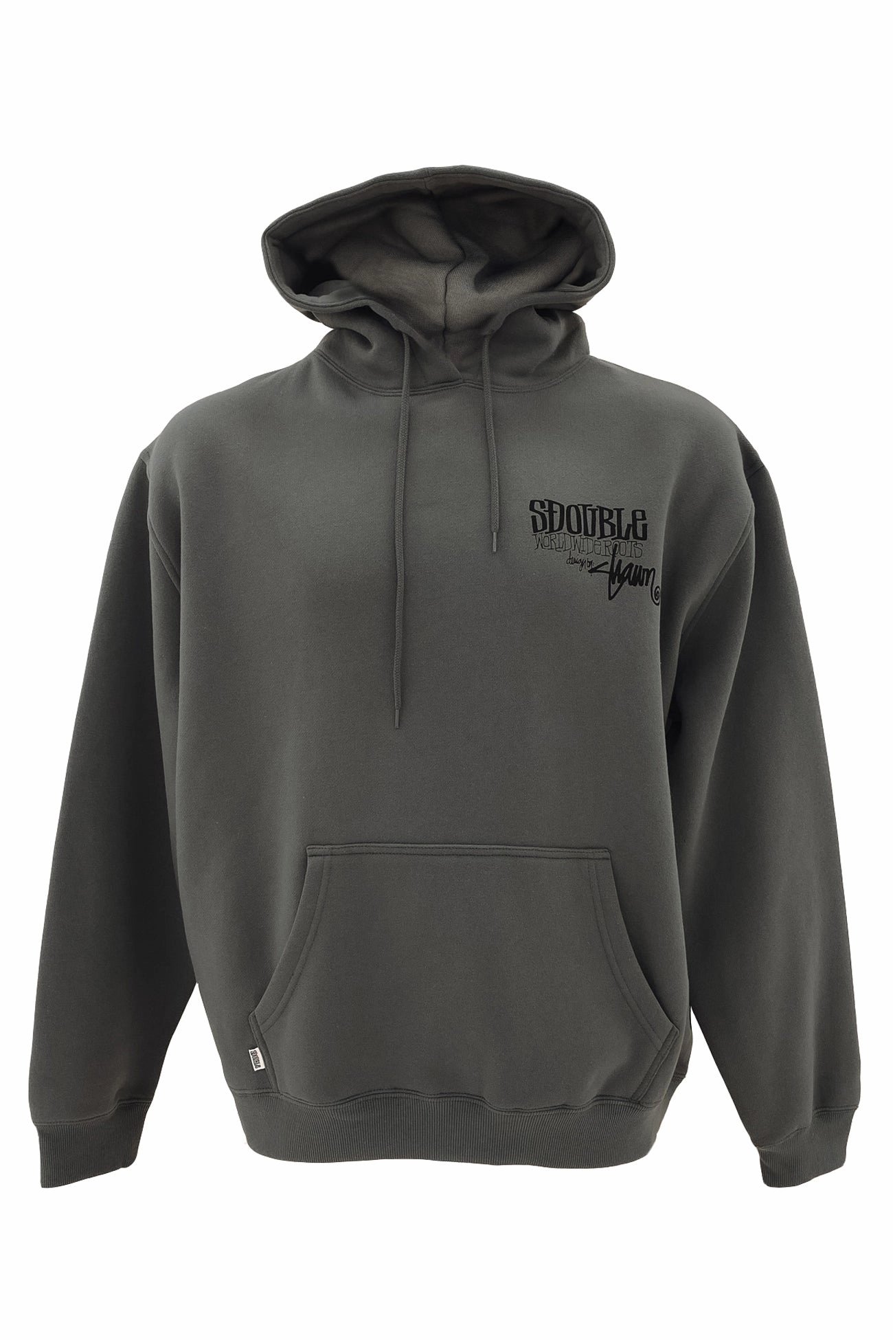 AdjustableHem Fleece Lined World Wide Roots Hood Steel