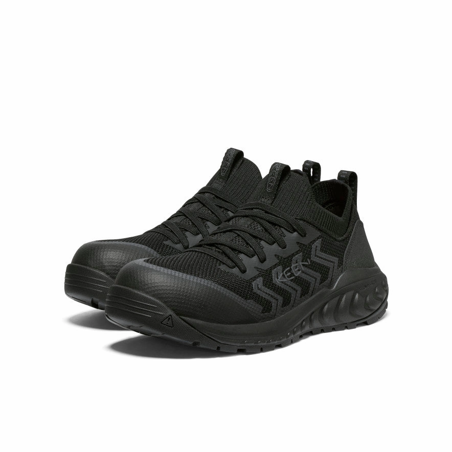 Galaxy Hike School Pace Women's Arvada Shift Work Sneaker (Carbon Toe)  |  Black/Magnet