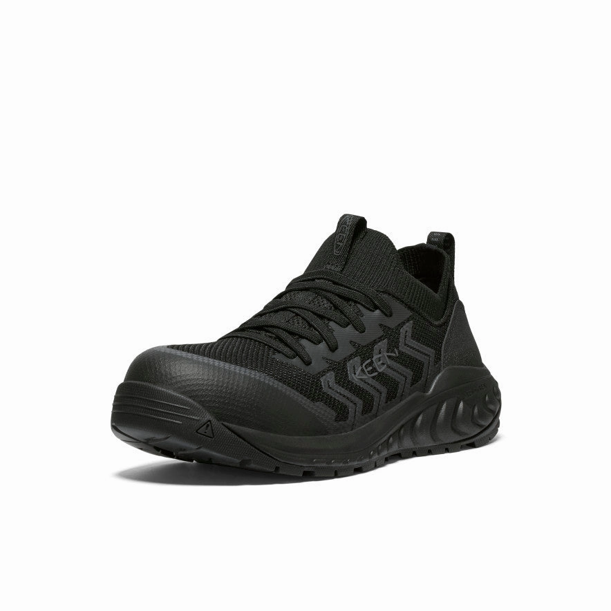 Foot Grace Clear Hike Women's Arvada Shift Work Sneaker (Carbon Toe)  |  Black/Magnet