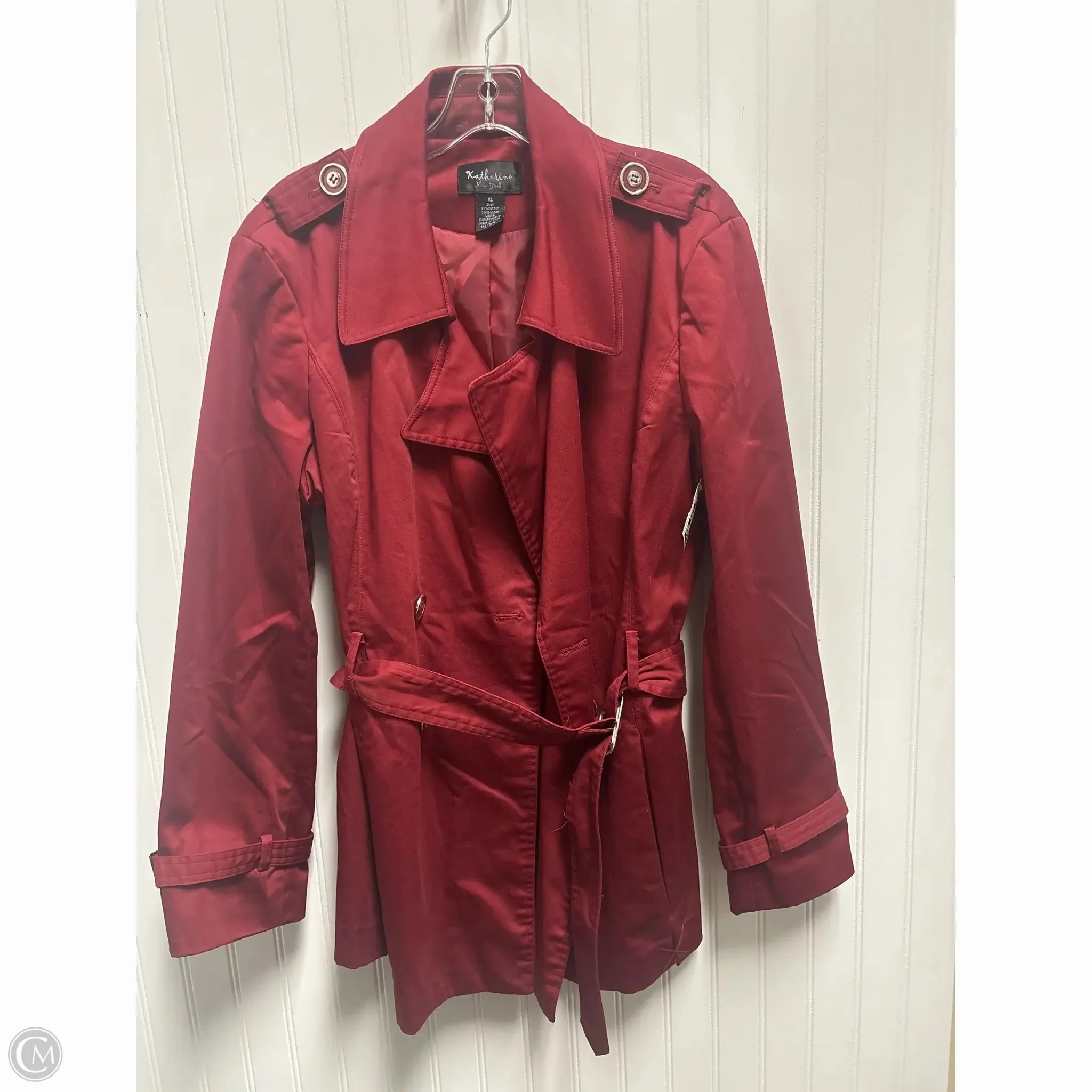Coat Peacoat By Cmc In Red, Size: Xl Lightweight Warmth Core