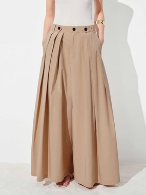 Wide Leg Pleated Trousers Easy Travel Day To Night