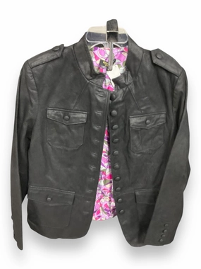 Abrasion Resistant Finish City Commuter Jacket Leather By Twiggy London Hsn In Black, Size: L