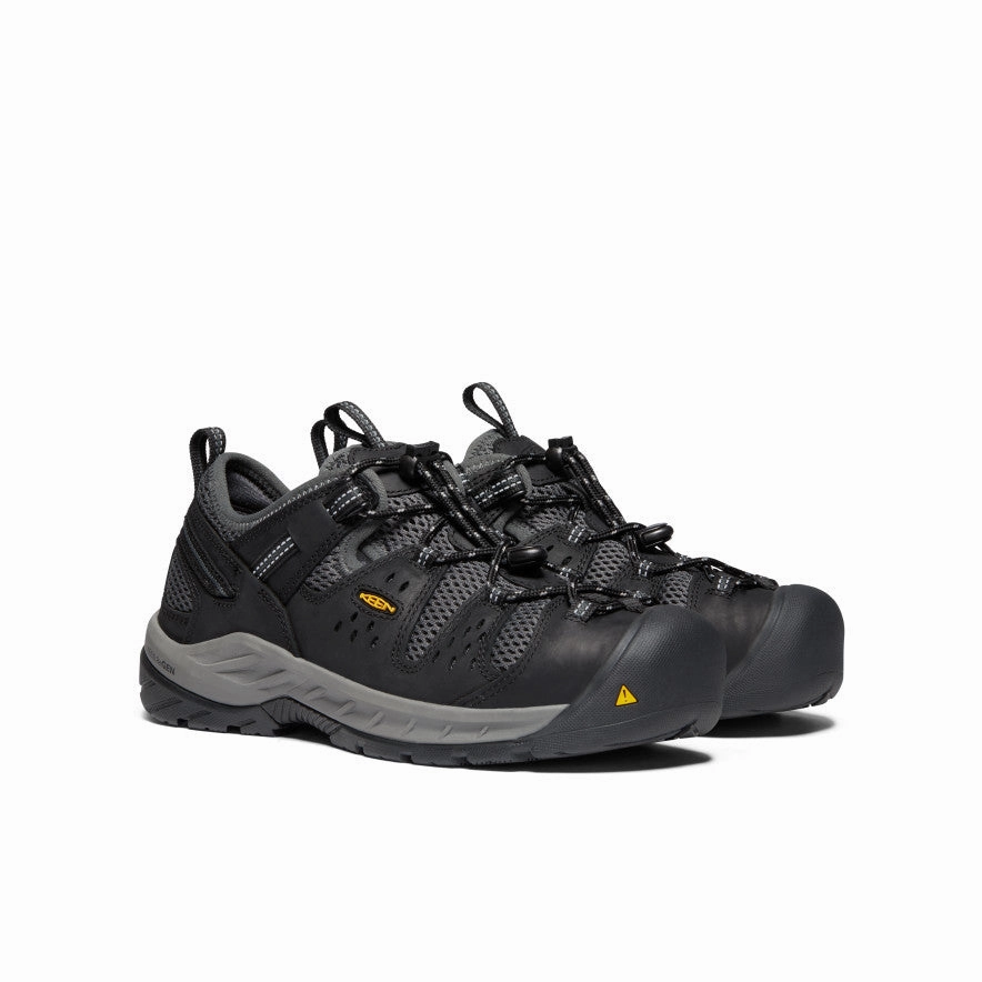 Padded Tongue Design Walk Style Men's Atlanta Cool II (Steel Toe)  |  Black/Dark Shadow