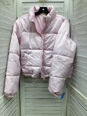 Microfiber Blend Coat Puffer & Quilted By Derek Heart In Pink, Size: M