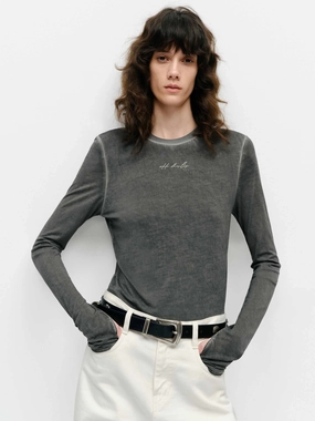 Quality Layer No Shrink Fabric Dyed Wash Fitted T-shirt