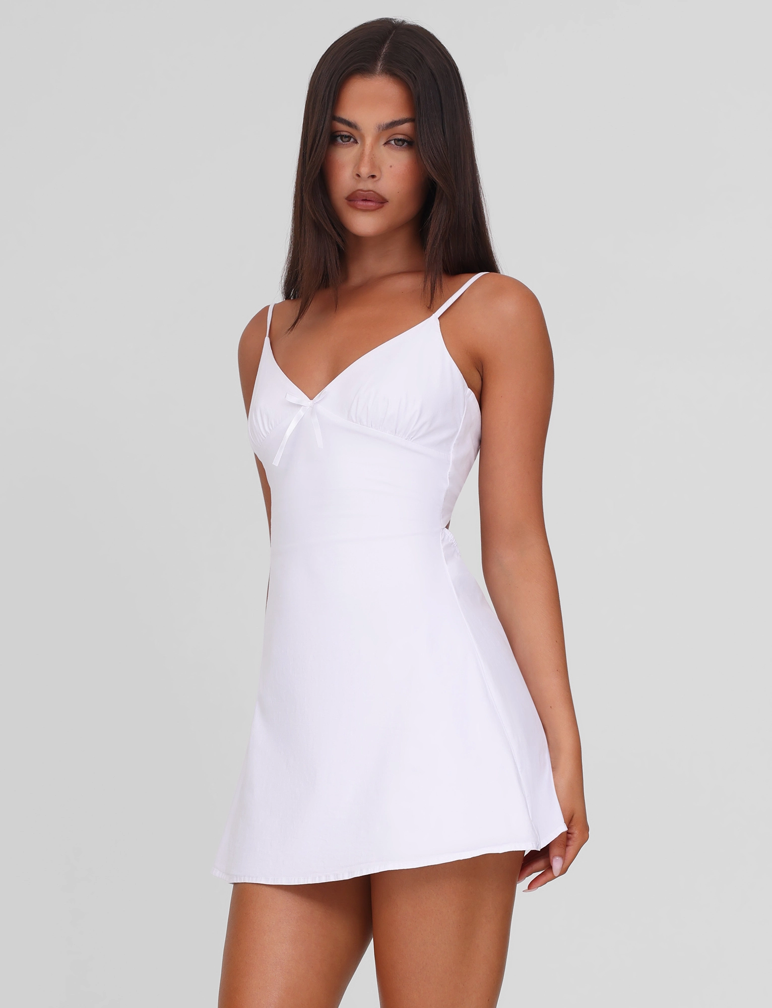 WINNIE MINI DRESS - WHITE Lightweight and Breezy Breeze Grace