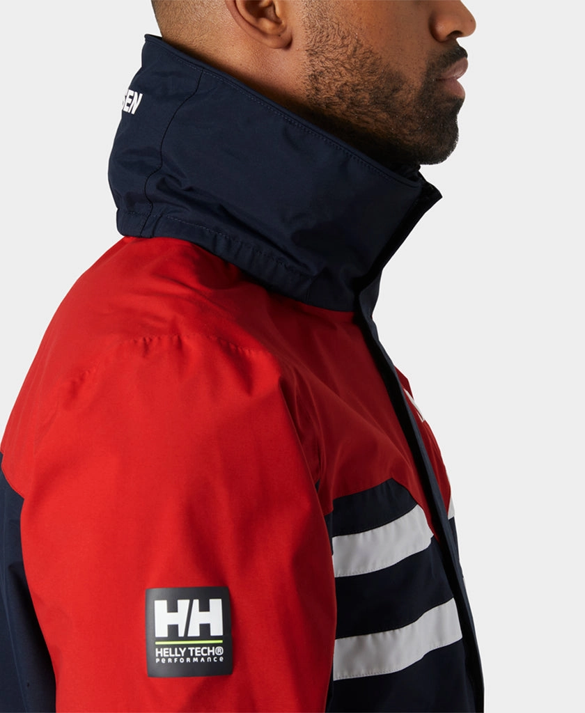 Four Way Stretch Material Teflon Finish QUAYSIDE JACKET, Red