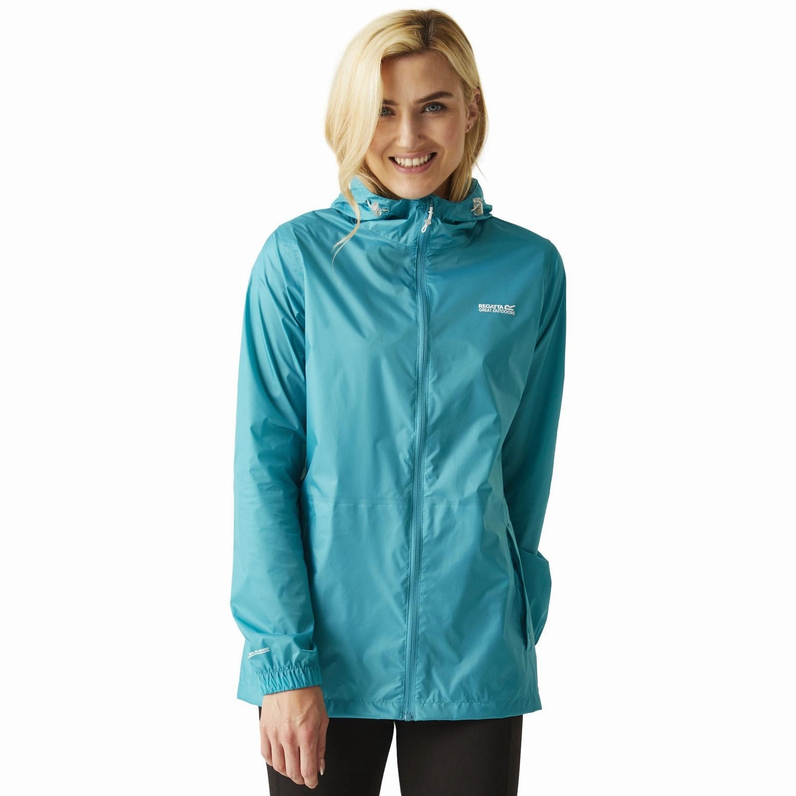 Zippered Closures AdjustableDrawcordHem Regatta Womens Pack It III Waterproof Packable Jacket