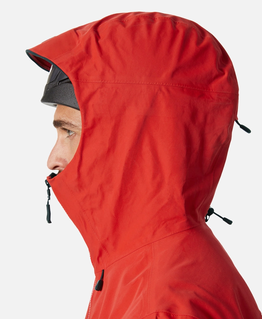 NonBulkyLayering ODIN 9 WORLDS INFINITY 3L JACKET, Infinity red