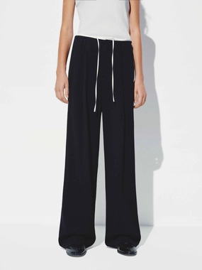 Drawstring Straight Trousers Sport Ready Fit Flexible Cut