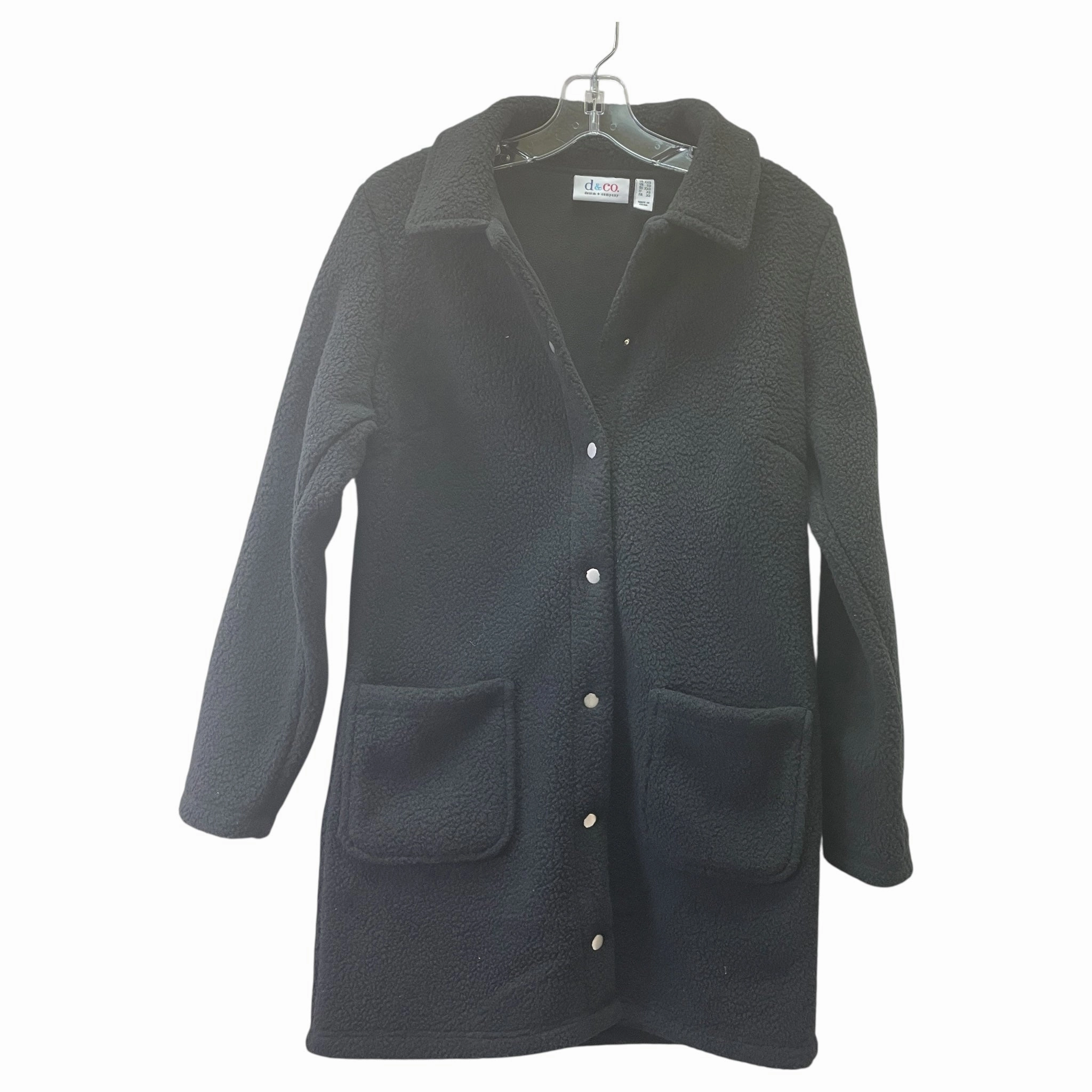 Weekend Outing Wear Coat Other By D&Co. In Black, Size:Xxs
