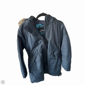 Coat Parka By The North Face In Blue & Grey, Size: L Cotton Twill