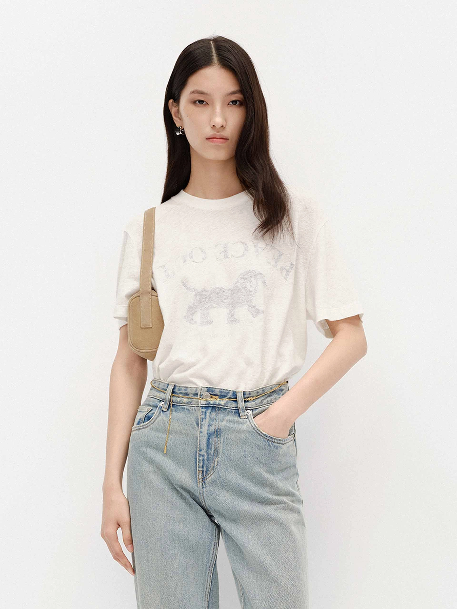 Eco Friendly Fabric Include Linen Loose T-shirt