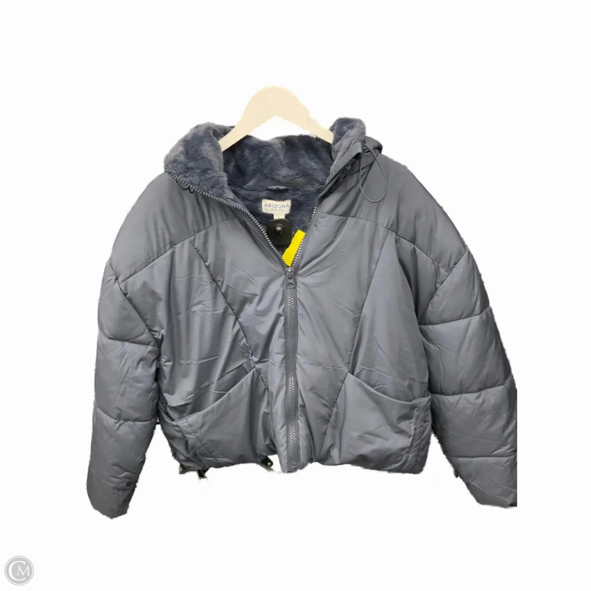 Coat Puffer & Quilted By Arizona In Blue, Size: Xl Tagless Neckline Design Mark Style